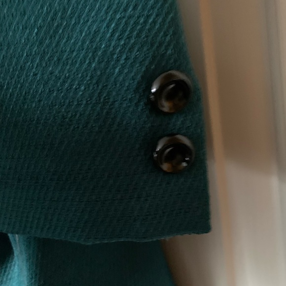 Jones New York Textured Blazer Jacket Green Black NWT Size 8 Jacket Only - Picture 3 of 7